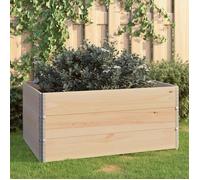 Jardinières surélevées en bois de pin solide - VIDAXL - 80x120 cm - Rectangulaire - Non avec réserve d'eau