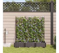 Jardinières Vidaxl Avec Système D'irrigation 3 Pcs Marron