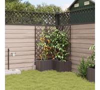 Jardinières Vidaxl Avec Système D'irrigation 3 Pcs Marron