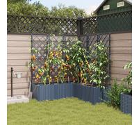 Jardinières Vidaxl Avec Système D'irrigation 5 Pcs Gris