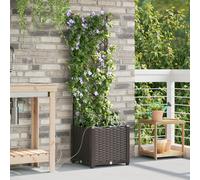 Jardinières Vidaxl Avec Système D'irrigation En Eau Marron