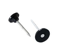 Jardinion 100x Clous à Membrane Étanchéité, Clous Bouton Montage Argenté