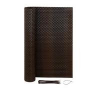 Jardinion Natte Brise-Vue Aspect rotin 0,90 x 3m Mélange de Marron