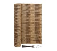 Jardinion Natte Brise-Vue Aspect rotin 0,90 x 5m Marron Clair