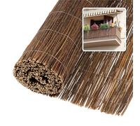 Jardinion Natte en Osier Brise-Vue 120 x 300cm Marron