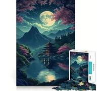 Jardins Zen Puzzle de 1000 pièces pour Adolescents Jeu de mémoire Amusant Composants Robustes et découpés avec précision Jeu Portable et idéal pour Les Voyages (38x52cm)