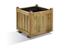 Jardipolys Burger Bac à Fleurs VENDÔME carré, Contenance 52 L