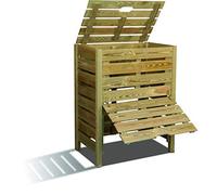 Jardipolys Composteur avec trappes Petit Volume Kale - 100 x 80 x 50 cm - 400L - Cerland