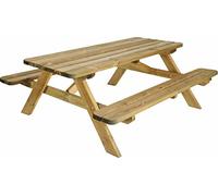 Ensemble table et chaise de jardin Burger Table de pique nique en bois robuste