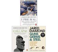 Jared Diamond Ensemble de collection de 3 livres (Bouleversement, Pistolets à effondrement, Germes et Acier)