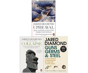 Jared Diamond Ensemble de collection de 3 livres (Bouleversement, Pistolets à effondrement, Germes et Acier)