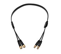 JARFT Passe-fenêtre pour antenne Wi-Fi MIMO 2 x 2, fiche RP-SMA vers RP-SMA femelle, câble de fenêtre de 50 cm