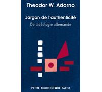 Jargon de l'authenticité -fermeture et bascule vers 9782228922203