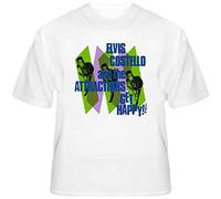 jargon Get Happy EIves Costello and The Attractions T Shirt White L