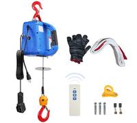 Jargrovs 3 en 1 treuil électrique, treuil électrique 220V avec télécommande sans fil, palan électrique portable de 500 kg/1100 lb, 7,6 m de levage de balcon pour l'entrepôt domestique de l'usine