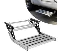 Jargrovs marche pied camping car en alliage d'aluminium,rétractable Camping-Car RV Step,Pédale RV pliante manuelle,charge super résistante 200kg,convient pour camping-cars,caravane camions