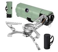 Jargrovs Mini rechaud gaz camping,réchaud à gaz pliable avec sac de rangement,rechaud gaz portable d'extérieur,adapté aux pique-niques,à la randonnée,aux voyages à domicile,aux voyages en camping-car