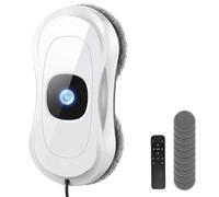 Jargrovs Robot Laveur de Vitre,Robot Lave vitre Automatique avec Double Jet d'eau, Nettoyeur de vitres électrique avec réservoir de 50 ML, Robot de Nettoyage Intelligent pour Surfaces vitrées Lisses