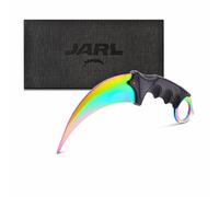 JARL Couteau CS:GO Entraînement & Collection - Répliques des Couteaux Counter-Strike avec Lame non Aiguisée en Acier Inoxydable - Cadeau pour les Fans de CS:GO avec Boîte Premium