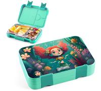 Jarlson boite a gouter enfant TONI - lunch box avec 6 compartiments - Bento Box sans BPA - pour l'école et la maternelle - Lunch box jardín de infantes, escuela