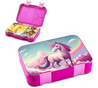 Jarlson boite a gouter enfant TONI - lunch box avec 6 compartiments - Bento Box sans BPA - pour l'école et la maternelle - Lunch box jardín de infantes, escuela