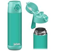 Jarlson® Gourde Enfant CHARLI [500ml] - Bouteille Isotherme Anti Fuite sans Paille pour Garçons & Filles - Sans BPA & Phthalates - Gourde Inox pour École, Maternelle & Sport (Turquoise)