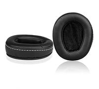Jarmor Coussinets de rechange en mousse à mémoire de forme et cuir protéiné pour casque Denon AH D600, AH-D600EM noir