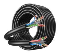 JARNHNG Câble réseau LAN Cat6 - 20 m UTP - 26AWG - 500 MHz - Rouleau de câble pour câblage, bureau et jeu - Catégorie 6