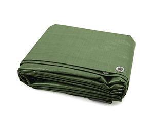jarolift Bâche De Couverture De Piscine, Bâche Tissée en Polyéthylène 140 g/m², Imperméable À l'eau Résistant À La Moisissure Indéchirable, 5 x 6 m, Vert