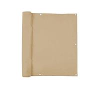 jarolift Brise Vue pour Balcon, Revêtement et Pare Vue de Balcon, Protection Contre Le Vent et Le Soleil, Étanche Á l'eau, 500 x 90 cm (24 Oeillets), Sable