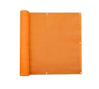 jarolift Brise Vue, Toile De Balcon Basic, Pare-Vue Protection Contre Le Vent Protection Solaire Revêtement De Balcon, Respirant, 500 x 90cm, (24 Oeillets) Orange