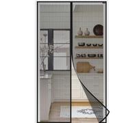 jarolift Easy Moustiquaire de porte contre mouches moustiques, Rideau Magnétique pour Portes, sans perçage, Porte de balcon, Passage facile, Noir, 100 x 210 cm