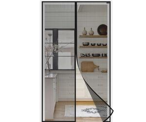 jarolift Easy Moustiquaire de porte contre mouches moustiques, Rideau Magnétique pour Portes, sans perçage, Porte de balcon, Passage facile, Noir, 120 x 220 cm