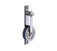 jarolift Enrouleur de sangle à visser standard avec porte-sangle de 5,5 m pour largeur de sangle 23 mm, acier nickelé brillant (121100)