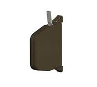 jarolift Enrouleur de sangle de volet roulant standard, largeur 15 mm, pivotant, montage en surface avec vis, avec 5 m de sangle, Marron