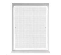 jarolift Moustiquaire De Fenêtre Profi Line, Moustiquaire À Cadre Tendu En Aluminium, Individuellement Découpable, 130cm x 150cm, Couleur Du Cadre: Blanc