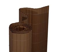 jarolift Premium Canisse en PVC Brise Vue pour Jardin Balcon Et Terrasse Clôture De Protection Visuelle Cache-clôture, 90 x 300 cm Marron