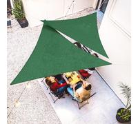 jarolift Toile Pare-Soleil Respirante Voile d'ombrage Triangle équilatéral pour balcons, terrasses et Jardins (HDPE), 500 x 500 x 500 cm, Vert