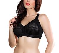 Jarpol 5777 Soutien-Gorge Non-Rembourré Femmes Top Qualité Sans Armatures- Fabriqué En UE, noir,110G