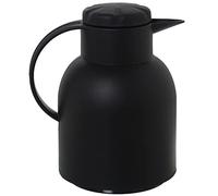 JARRA TERMO NEGRA POLIPROPILENO VIDRIO 1L, LIBRE DE BPA_20X15X23CM