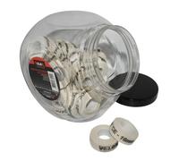 Jarre de 30 rouleaux fond de jante tresse adhesif Velox 16 mm Blanc
