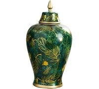 Jarre De Temple en Céramique Ancien Temple Floral Pot De Gingembre Vase Temple en Porcelaine Pot De Gingembre Vase De Chine Ming Style Vases en Céramique Temple Décoratif Pot D, B, H48xw24cm