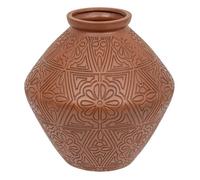 Jarre ""Exotic panama"" H35cm rose terracotta - Atmosphera createur d'interieur