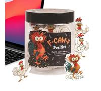 Jarre Positive,Décor de Bureau Drôle et Motivant avec Poulet | Citations Motivantes et Bienveillantes | Pour Hommes Femmes Amis Collègues Adolescents Garçons Filles Anniversaire Pâques Vacances