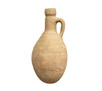 JARRE POT ANFORA ORCHIO VASE À FLEURS EN ARGILE TERREUSE, MEUBLE DE JARDIN À LA MAIN L27xPR27xH60 cm