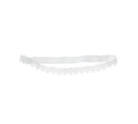 Jarretelles de jambe mariée for robe, jarretelles brodées for femmes, bandes cuisses, anneau, bas en dentelle, Cosplay, blanc et noir(White B,45-60cm)