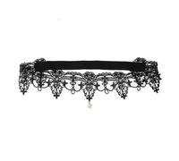 Jarretière de jambe mariée avec pendentif en cristal, décoration robe, jarretelles dentelle, bandes cuisses for femmes, blanc et noir(Black A,52-70cm)