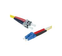 Jarretière optique duplex 2.0 mm mono OS2 9/125 LC-UPC/ST-UPC jaune - 1 m