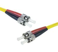 Jarretière optique duplex HD mono OS2 9/125 ST-UPC/ST-UPC jaune - 1 m