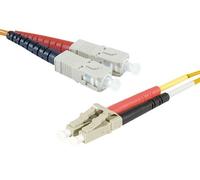 Jarretière optique duplex HD multi OM2 50/125 SC-UPC/LC-UPC orange - 5 m